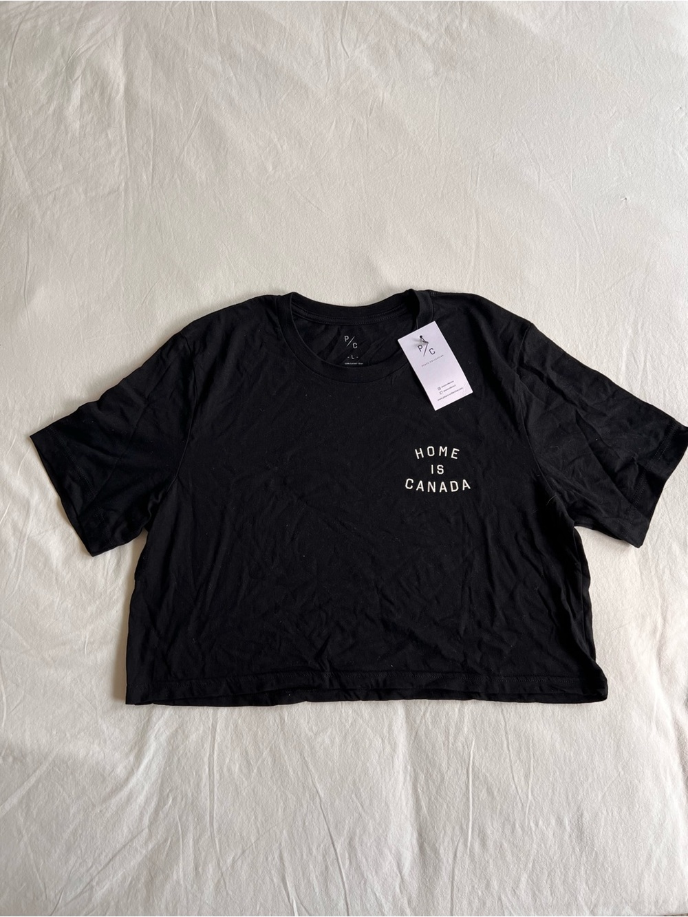 Peace Collective Home Is Canada Crop Tee